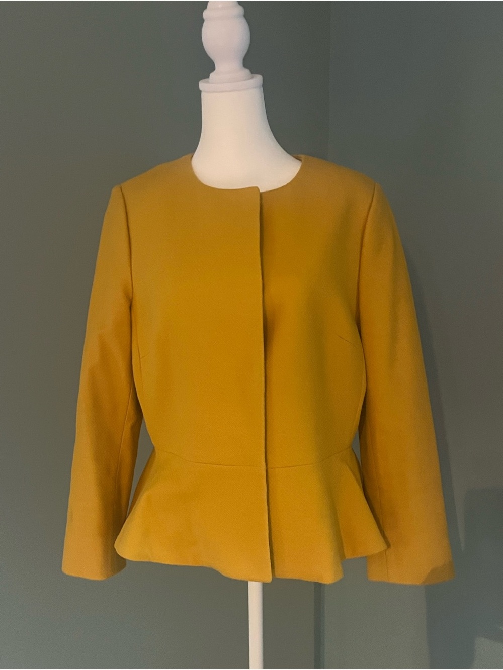 Boden Women’s Peplum Jacket - Classic Collarless Coat